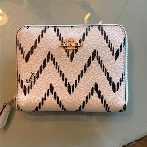 Coach small zip around wallet